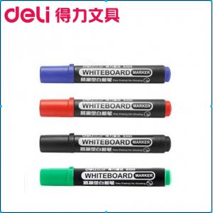 正品得力 S500 白板笔 超大容量易擦展示板笔 2.0mm 耐用 包邮