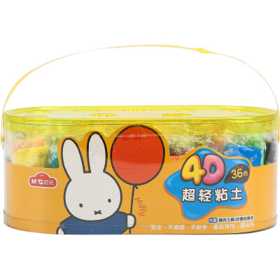 晨光(M&G)文具36色/4D超轻黏土 彩泥粘土橡皮泥 米菲系列PVC盒装儿童手工益智DIY玩具(适合3岁以上)FKE03998