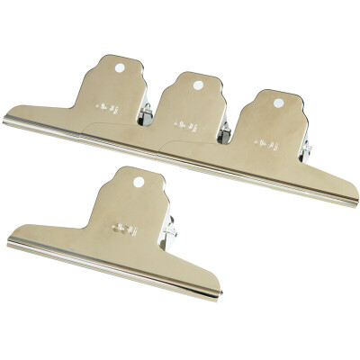 得力9534山形铁票夹(银色)(4个/袋)