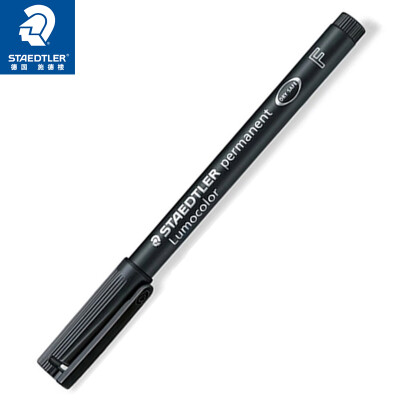 德国施德楼（STAEDTLER）记号笔速干油性笔光盘笔0.6mm 黑色 单支装F318-9