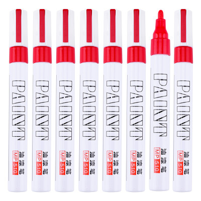 宝克（BAOKE）MP510 红色油性油漆笔 签名笔签到笔记号笔涂鸦笔 12支/盒