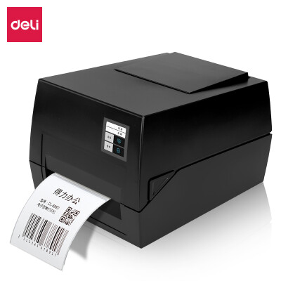 得力(deli)300dpi热转印标签印打印机 108MM不干胶条码电子面单超市价签标洗水唛水洗标服装吊牌DL-825T