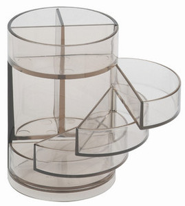 得力（DeLi）906 四层多功能组盒笔筒 茶色