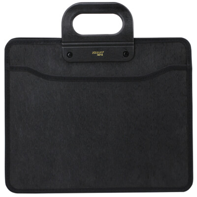 金得利A4双层手提包HB713黑色1个装