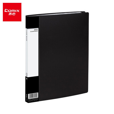 齐心(Comix) PF10AK 10页A4资料册/文件册 黑色