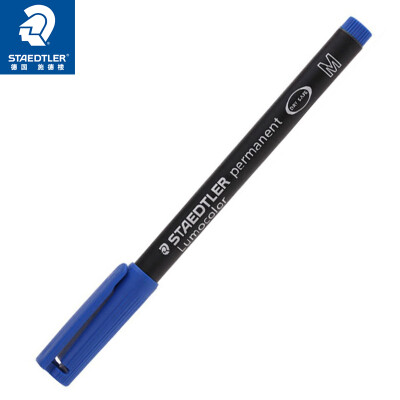 德国施德楼（STAEDTLER）记号笔速干油性笔光盘笔1.0mm 蓝色 单支装M317-3
